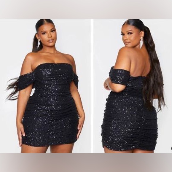 Plus sequin black dress - Picture 1 of 4